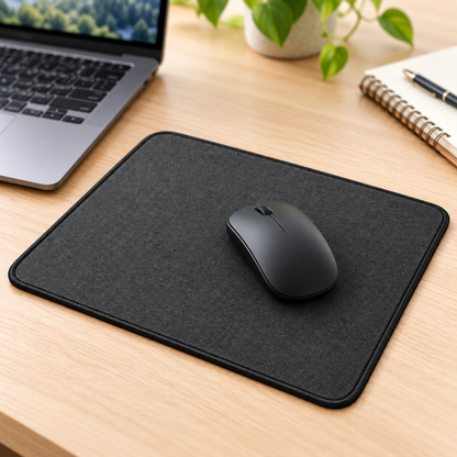 🖱️ Minimalist Black Mouse Pad | Desk Accessories | Home Office & Computer Setup