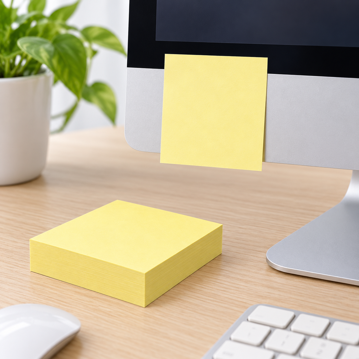 🟨 Yellow Sticky Notes | Quick Reminders | Office, Study & Daily Planning