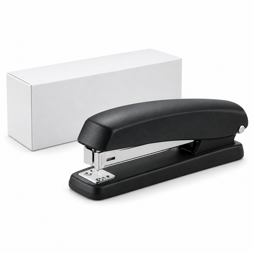 🔩 Black Stapler | Everyday Office Essential | Simple & Efficient Paper Binding