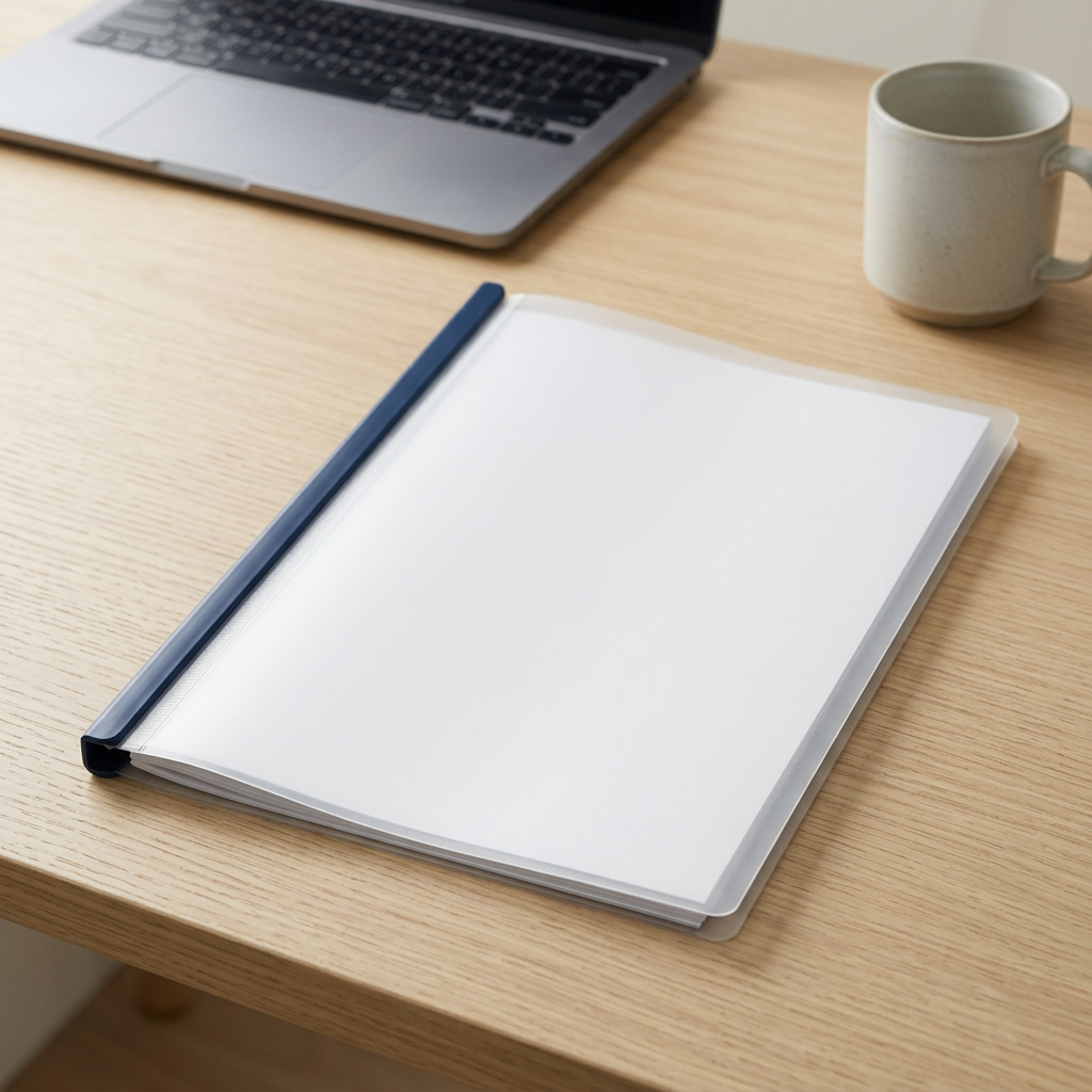 📄 Clear Document Folder | Minimalist Office Organization | Everyday File Storage