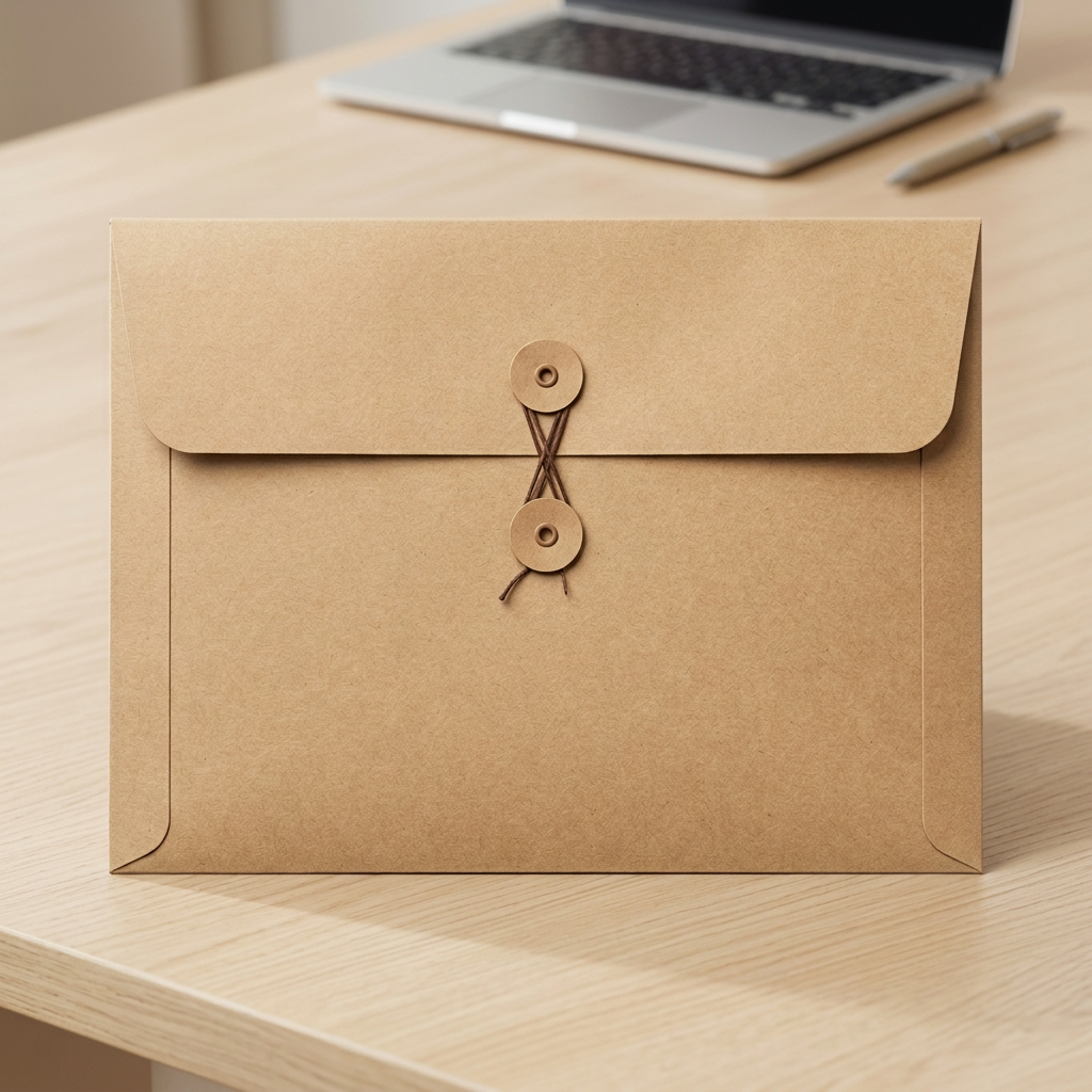 ✉️ Kraft Paper Document Envelope | Vintage Style | Office & File Organization
