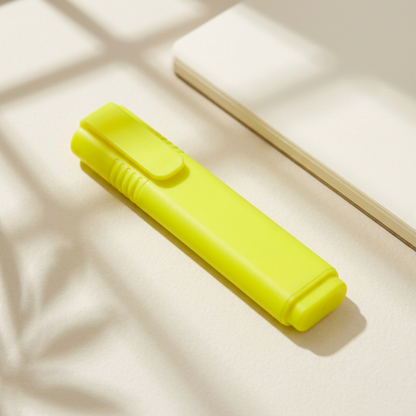 🖍️ Neon Yellow Highlighter | Bold Marking | Study, Office & Note Organization