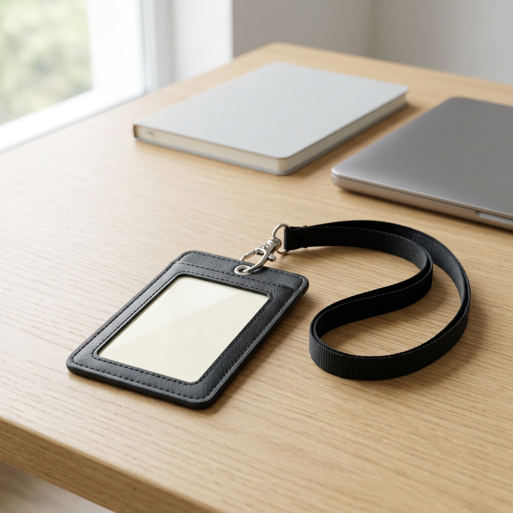 🪪 Vertical ID Badge Holder with Lanyard | Simple, Convenient & Professional