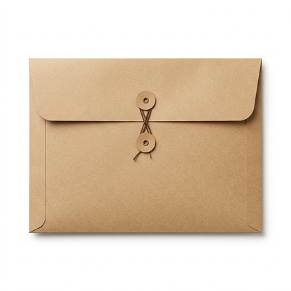 ✉️ Kraft Paper Document Envelope | Vintage Style | Office & File Organization