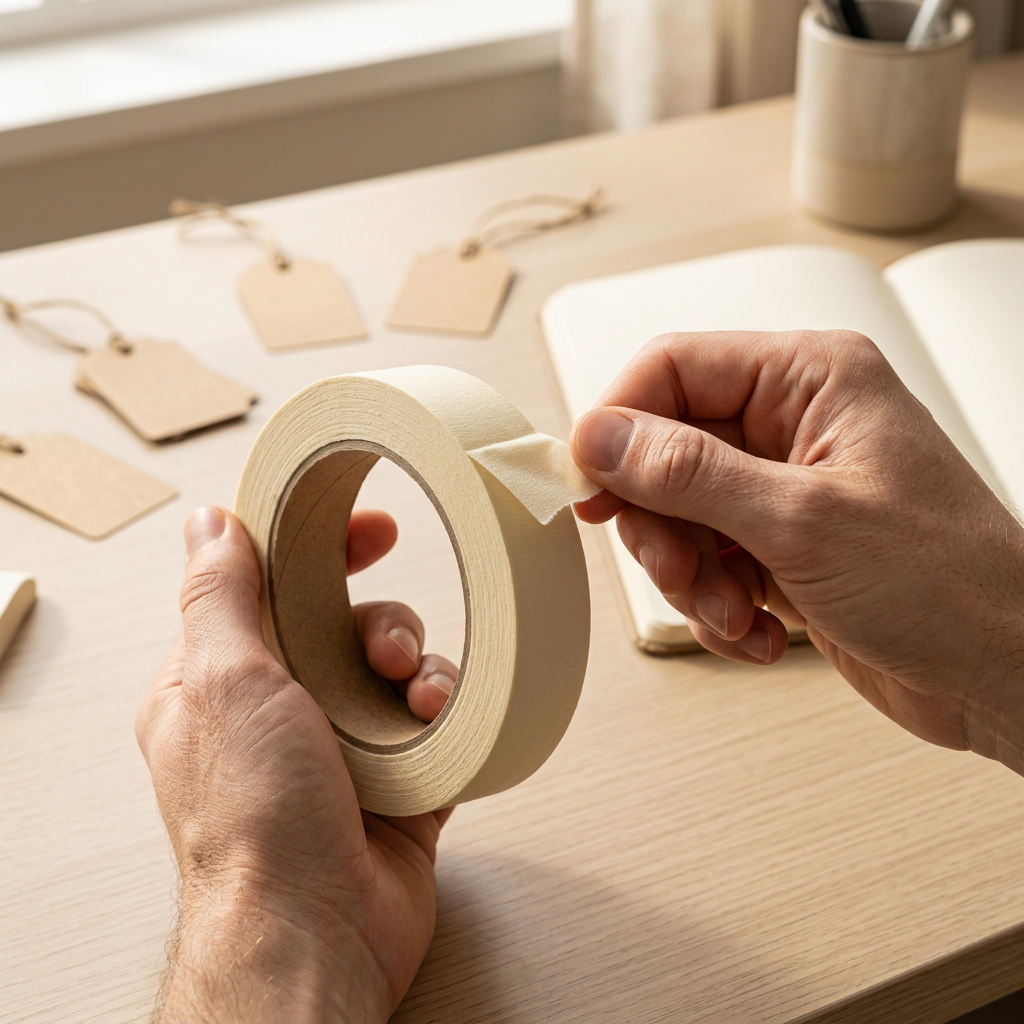 ✨ Beige Masking Tape | Easy to Use | Made for Crafts and Everyday Projects