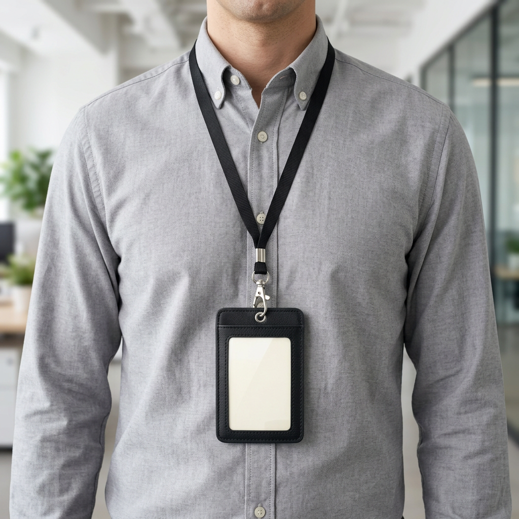 🪪 Vertical ID Badge Holder with Lanyard | Simple, Convenient & Professional
