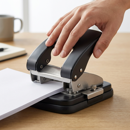 📚 Heavy-Duty Metal Hole Punch | Precise Paper Punching | Organized Filing