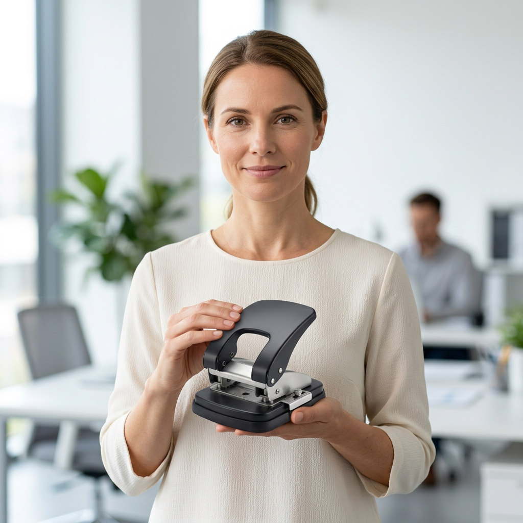 📚 Heavy-Duty Metal Hole Punch | Precise Paper Punching | Organized Filing