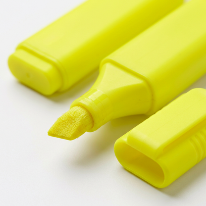 🖍️ Neon Yellow Highlighter | Bold Marking | Study, Office & Note Organization